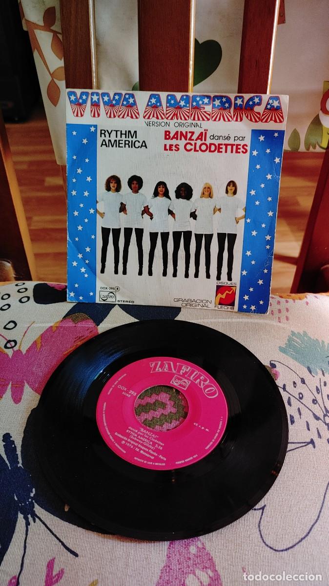 Discos de vinilo: BANZAI-SINGLE VIVA AMERICA - Foto 1
