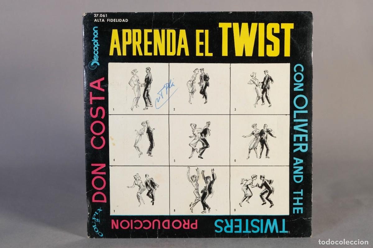 Discos de vinilo: Disco Vinilo Single - Aprenda el Twist con Oliver and the Twisters