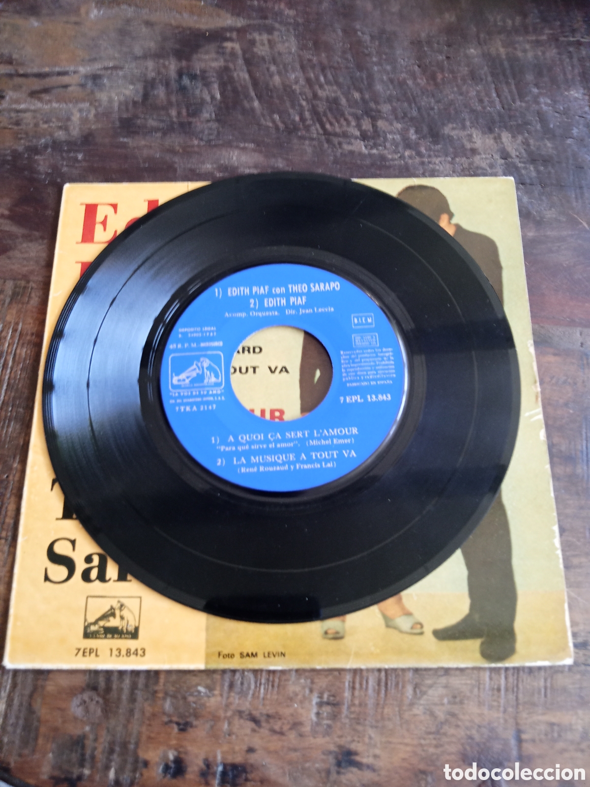 Discos de vinilo: Vinilo Single EP Edith Piaf 1962 - Foto 3