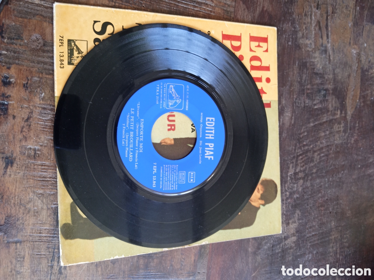 Discos de vinilo: Vinilo Single EP Edith Piaf 1962 - Foto 4