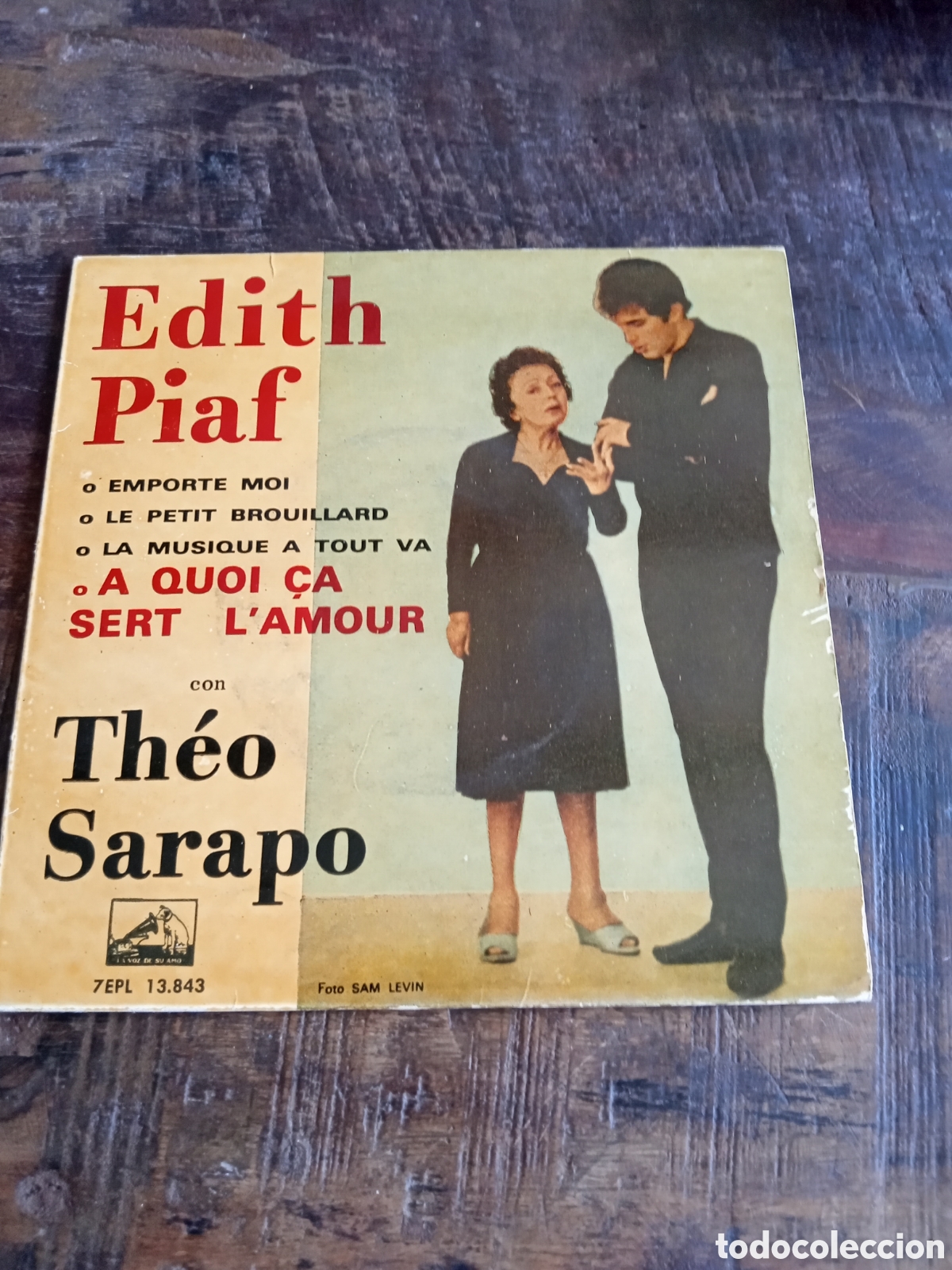 Discos de vinilo: Vinilo Single EP Edith Piaf 1962 - Foto 1