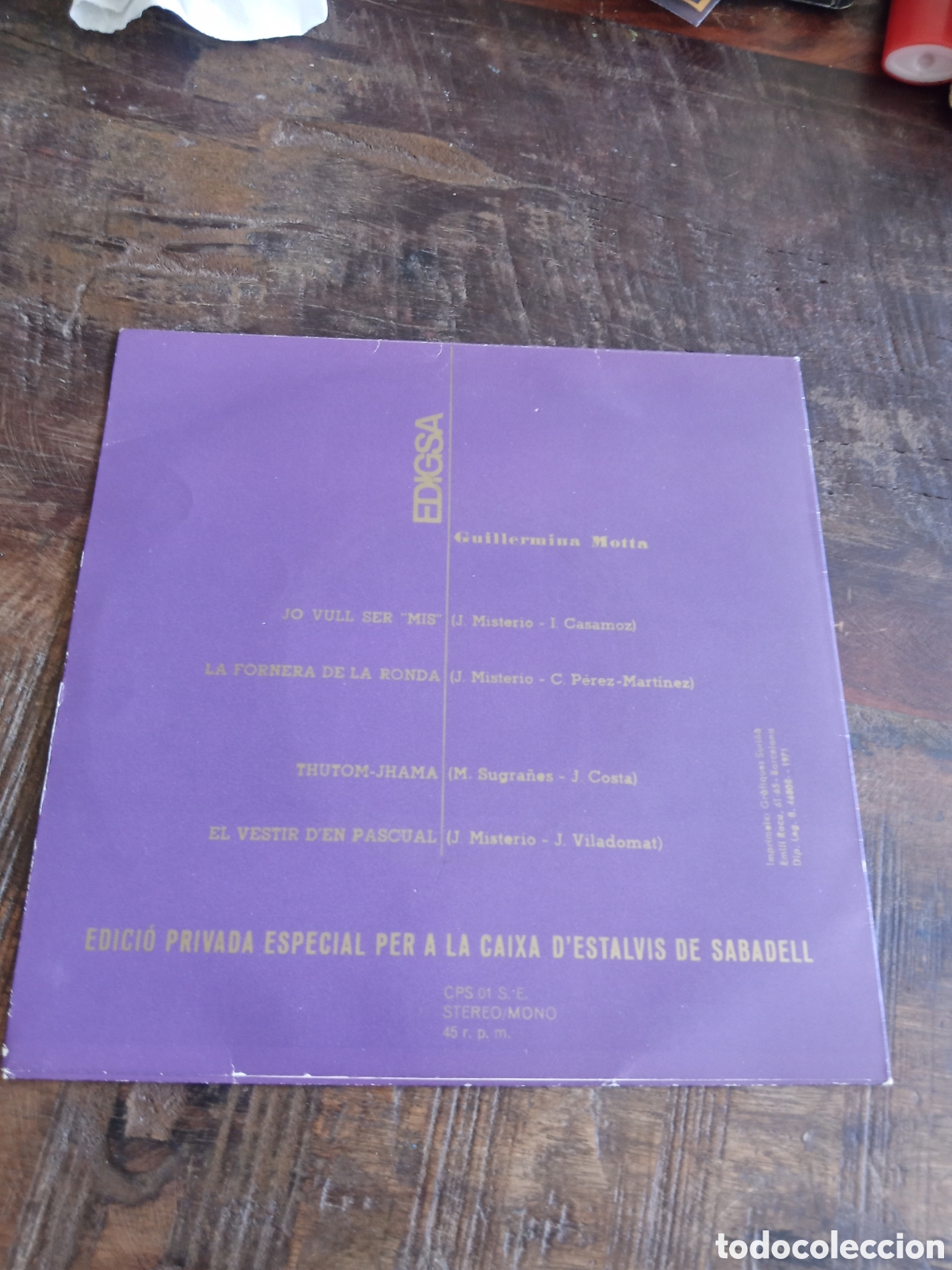 Discos de vinilo: Vinilo Single Guillermina Motta 1971 - Foto 2