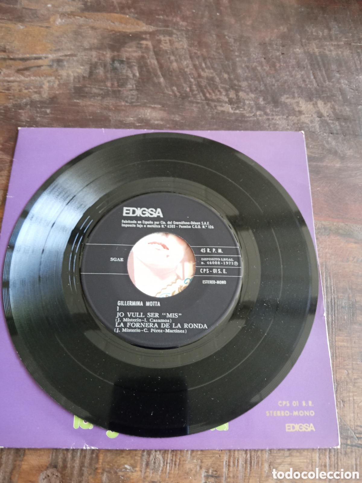 Discos de vinilo: Vinilo Single Guillermina Motta 1971 - Foto 3