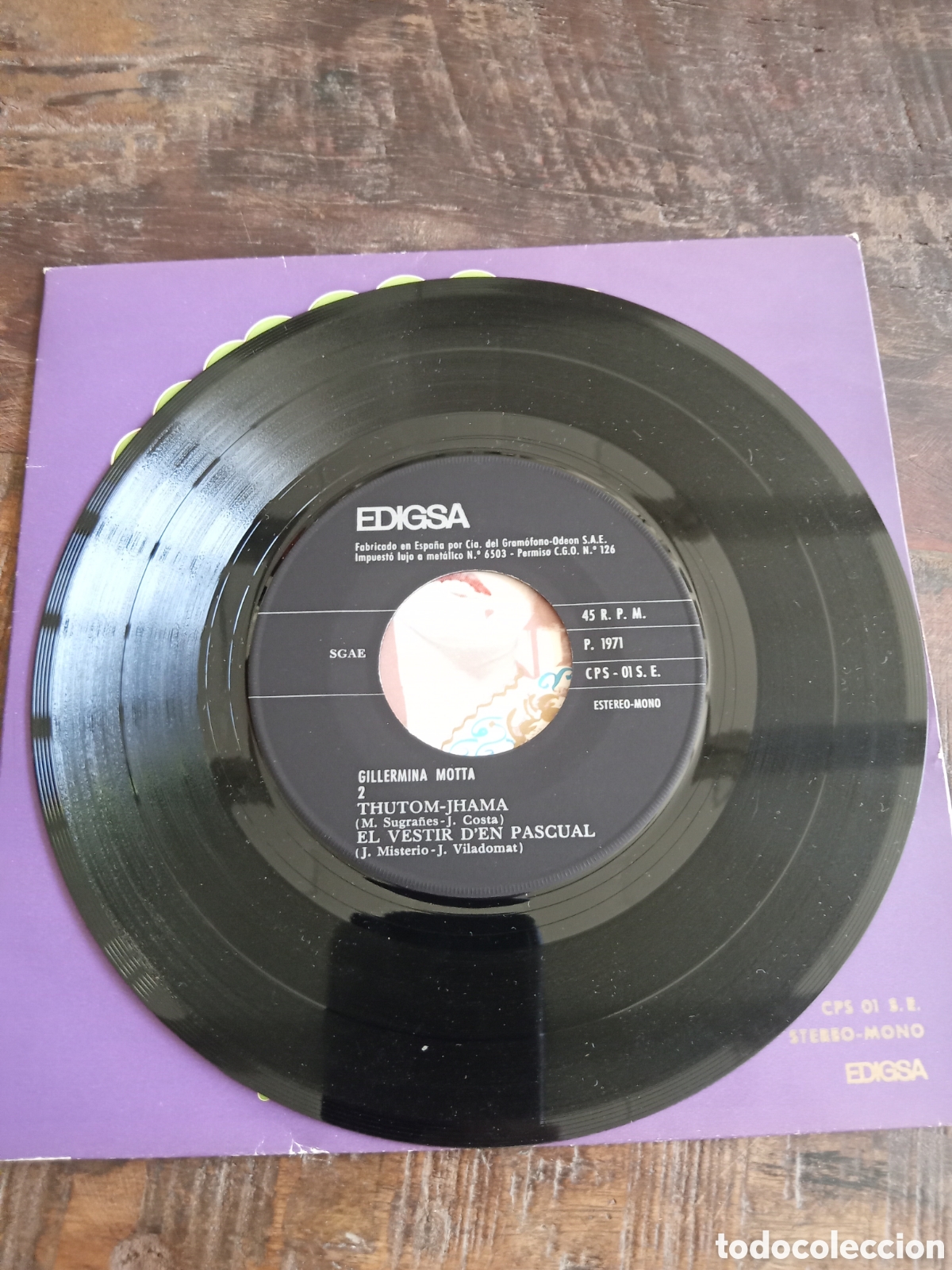 Discos de vinilo: Vinilo Single Guillermina Motta 1971 - Foto 4