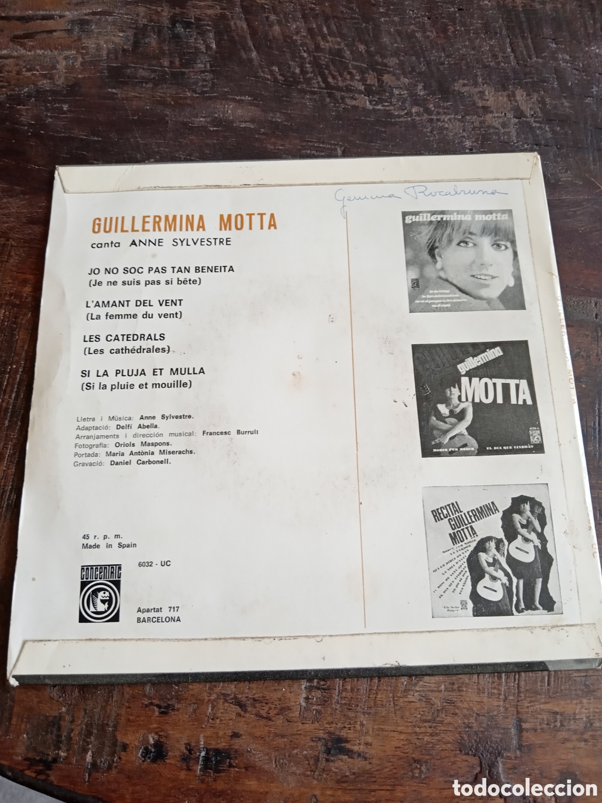 Discos de vinilo: Vinilo Single EP Guillermina Motta 1966 - Foto 2