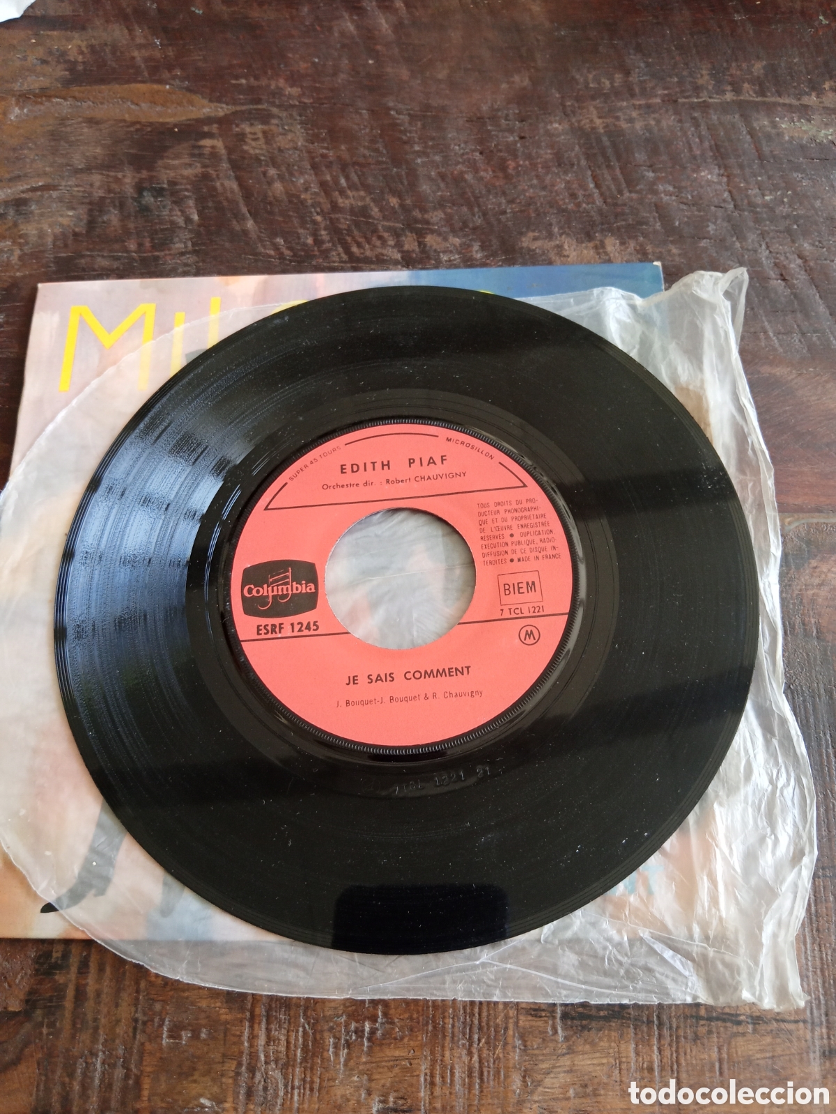 Discos de vinilo: Vinilo Single EP Edith Piaf 1958 - Foto 3