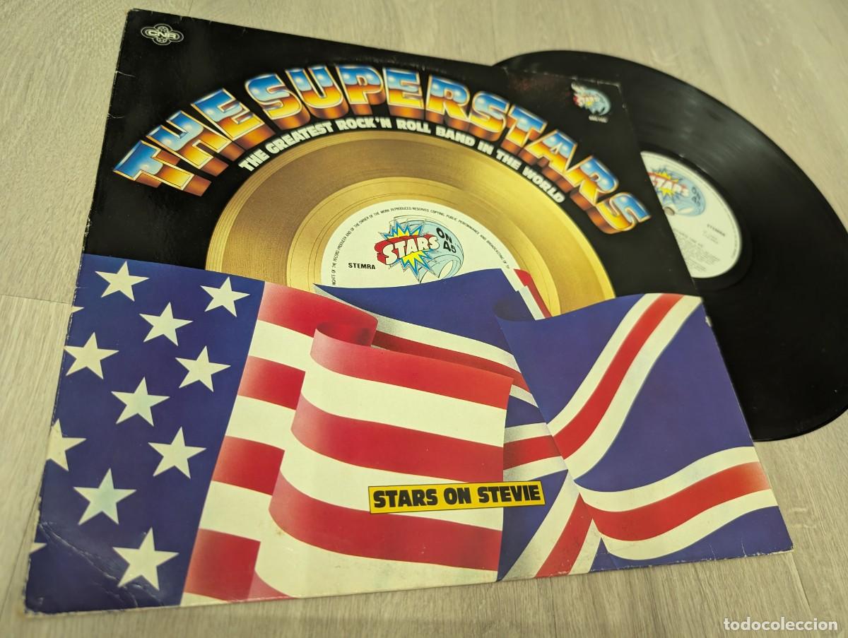 Discos de vinilo: STARS ON 45 - STARS ON STEVIE - THE SUPERSTARS - THE GREATEST ROCK&acute;N ROLL .. MAXISINGLE DE 1982