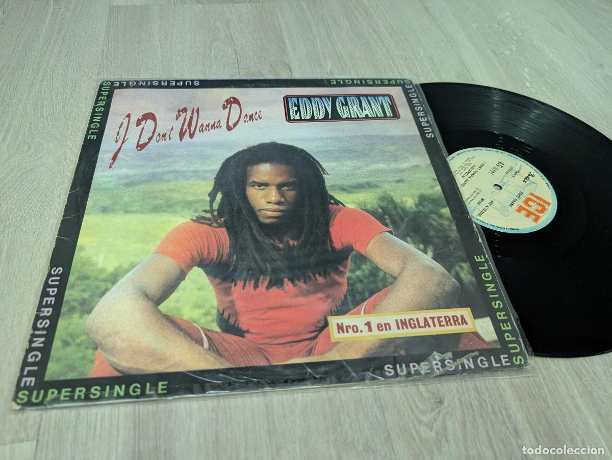 Discos de vinilo: EDDY GRANT - I DON&acute;T WANNA DANCE ..EDICION EN MAXISINGLE DE ICE - CBS . DE 1982