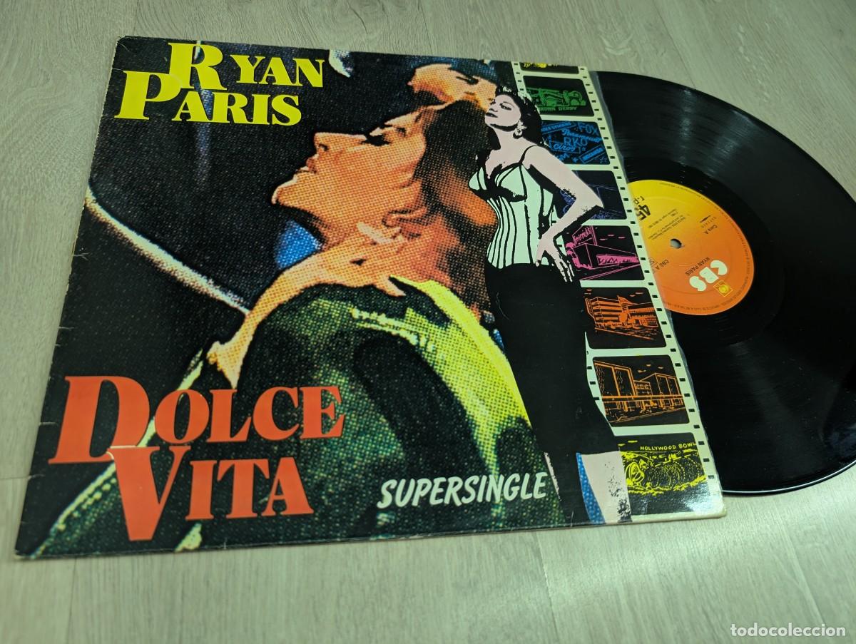 Discos de vinilo: RYAN PARIS - DOLCE VITA .. MAXISINGLE DE 1983 - ITALO-DISCO - ESPA&Ntilde;OL DE CBS - EXTENDED