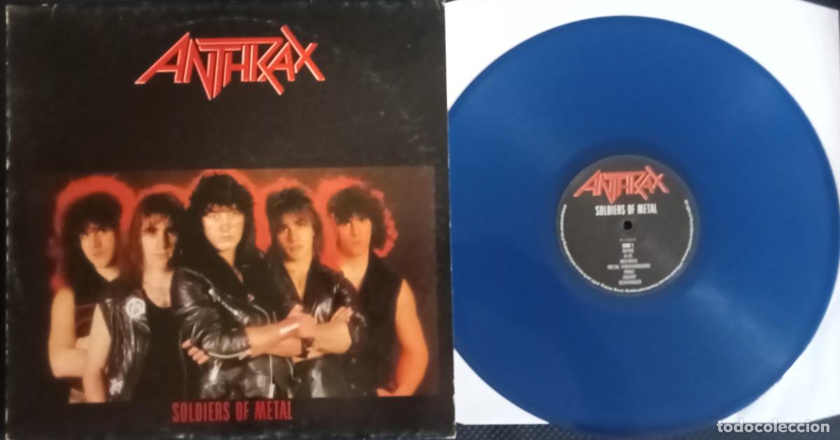 Discos de vinilo: Anthrax - Soldiers of Metal 1lp live 1986, blue vinyl htf!!!