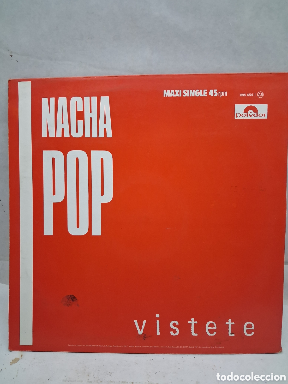Discos de vinilo: Nacha Pop maxi single Vistete - Foto 4