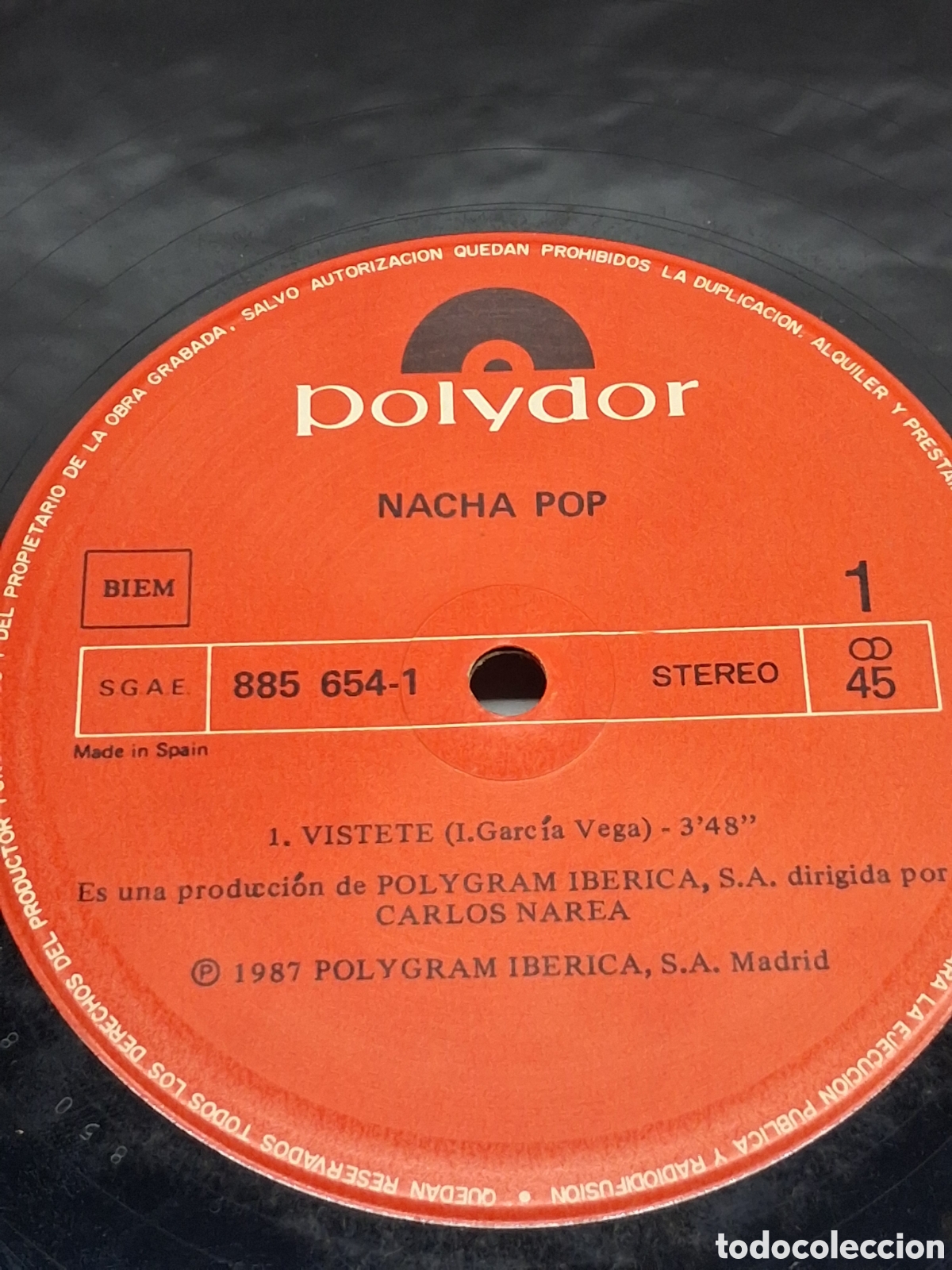 Discos de vinilo: Nacha Pop maxi single Vistete - Foto 6