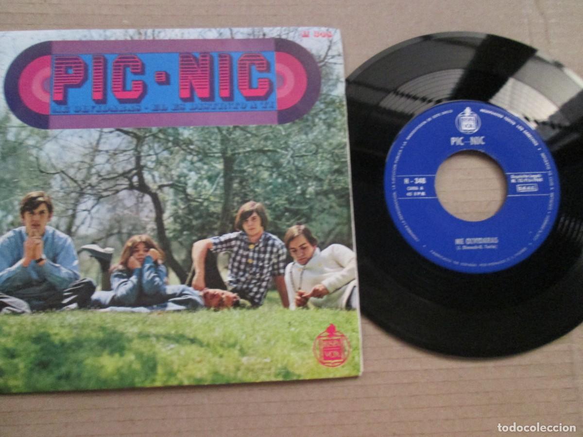 Discos de vinilo: PIC-NIC - Me Olvidar&aacute;s / &Eacute;l es distinto a ti. Single, ed espa&ntilde;ola 7&rdquo; 1968. Magn&iacute;fico estado VG+/NM