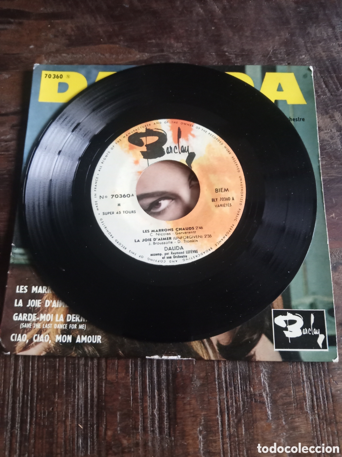 Discos de vinilo: Vinilo Single EP Dalida 1961 - Foto 2