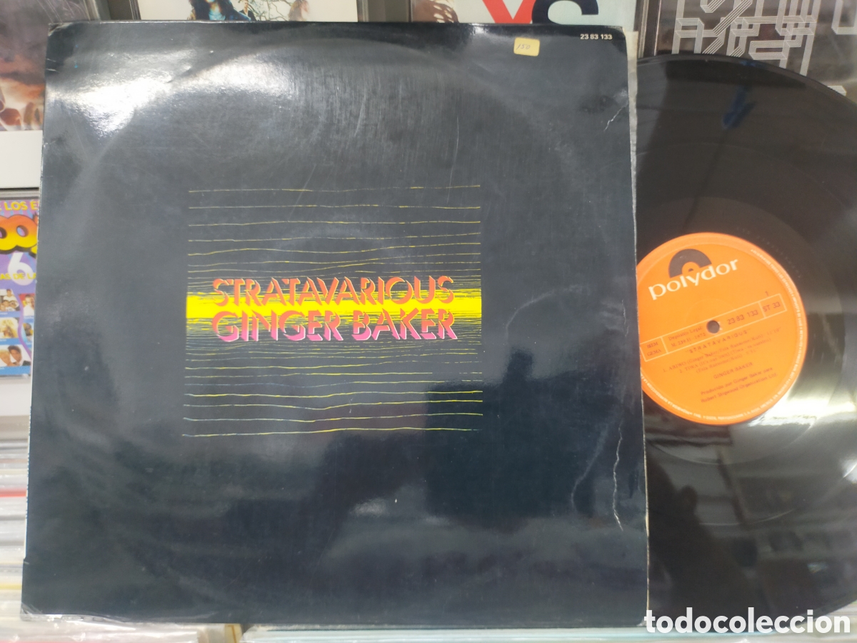 Discos de vinilo: Ginger Baker LP stratavarious Espa&ntilde;a 1972