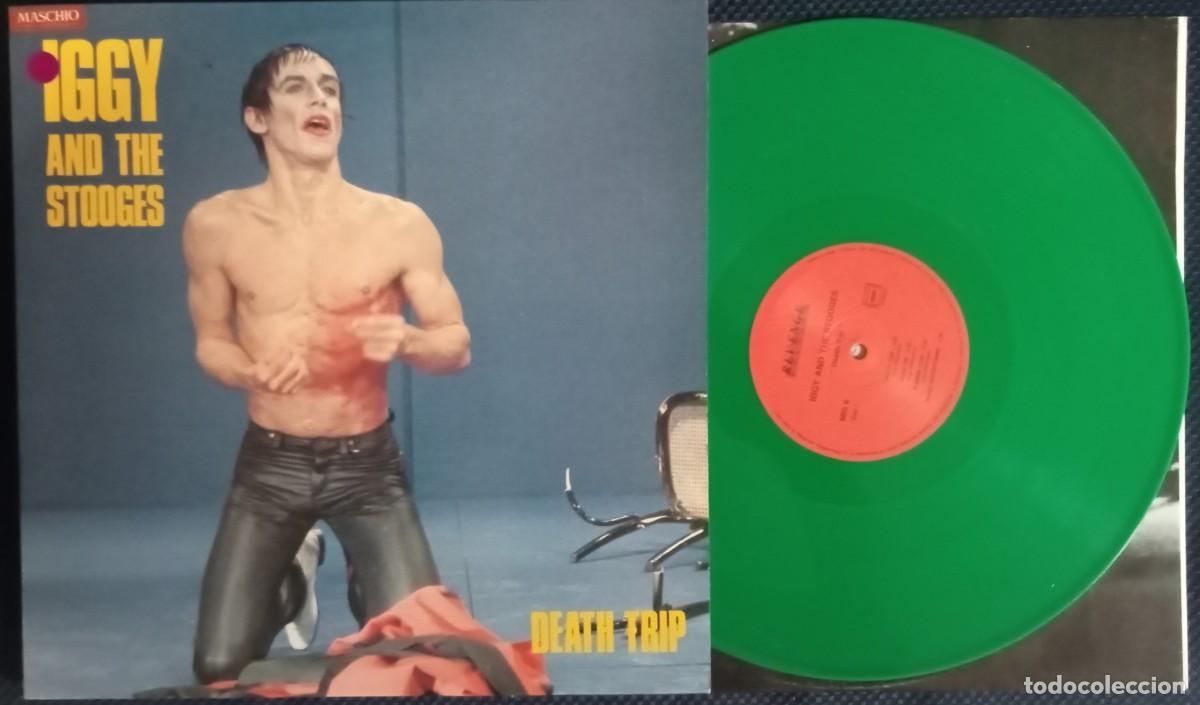 Discos de vinilo: Iggy Pop and the Stooges - Death trip 1lp outtakes from 1973, green vinyl, limited run, htf!!!