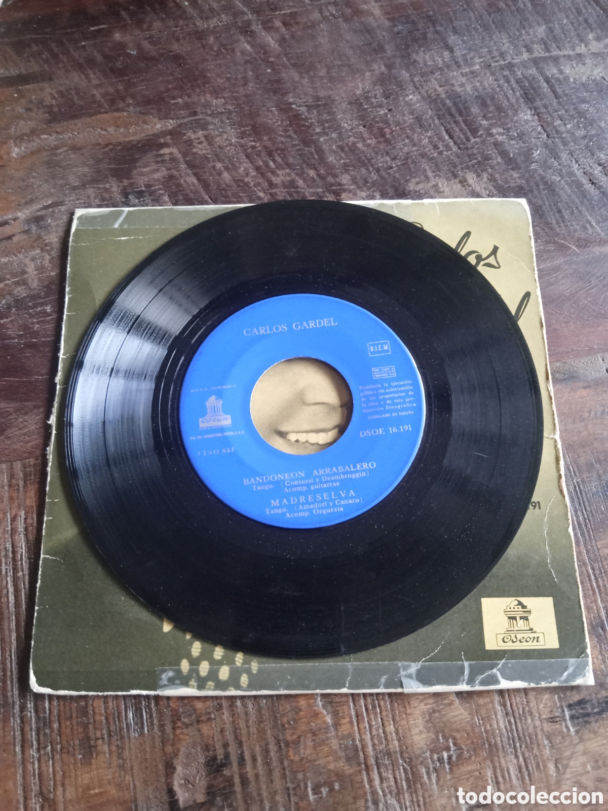 Discos de vinilo: Vinilo Single EP Carlos Gardel 1958 - Foto 4