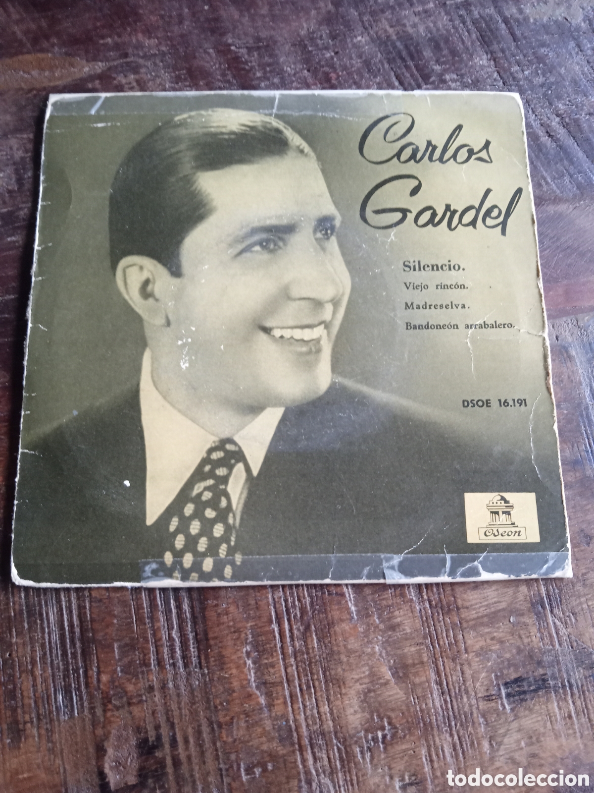Discos de vinilo: Vinilo Single EP Carlos Gardel 1958