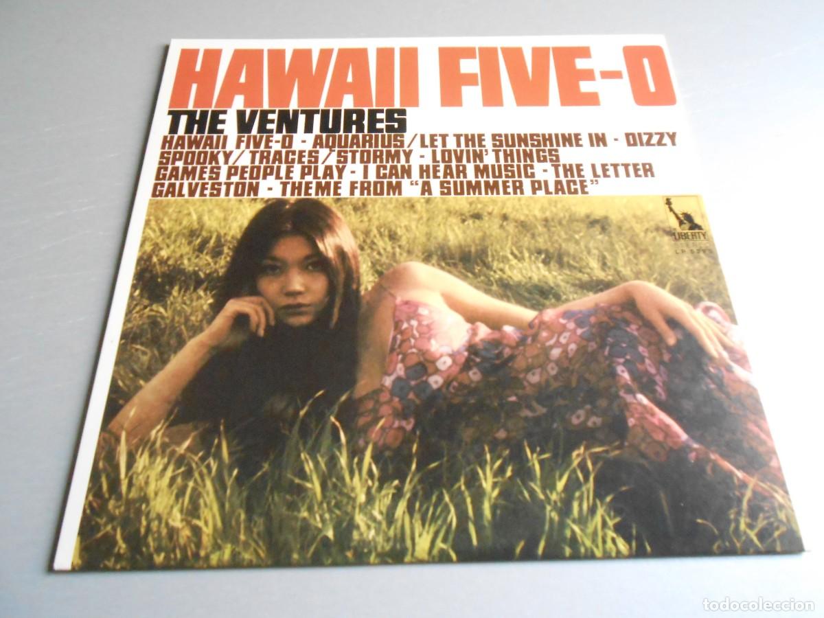 Discos de vinilo: VENTURES, THE - HAWAII FIVE-O -, LP, HAWAII FIVE-0 + 10, A&Ntilde;O 1969, LIBERTY LP 5395, MADE IN USA