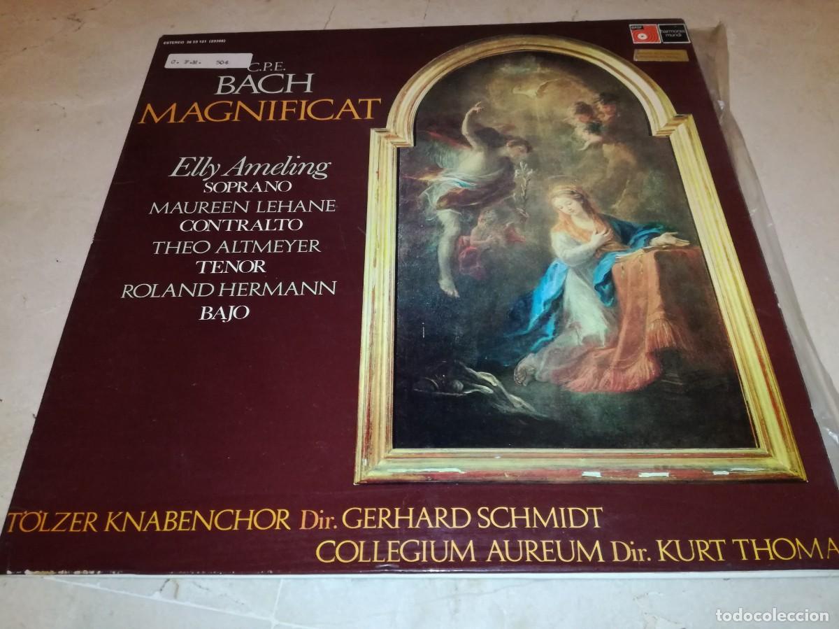Discos de vinilo: BACH-MAGNIFICAT-GATEFOLD-ORIGINAL ESPA&Ntilde;OL 1974-PROMO