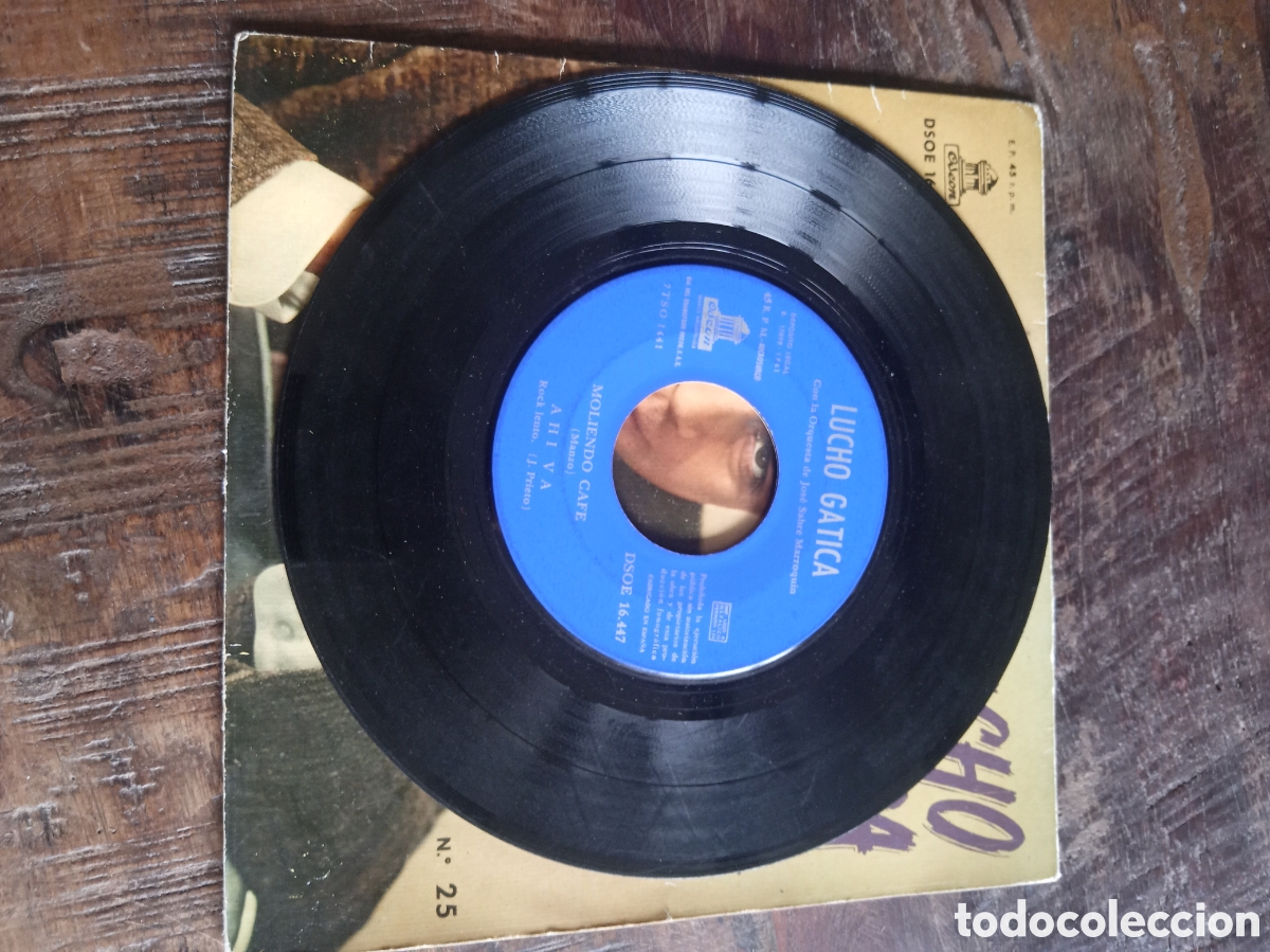 Discos de vinilo: Vinilo Single EP Lucho Gatica 1961 - Foto 3