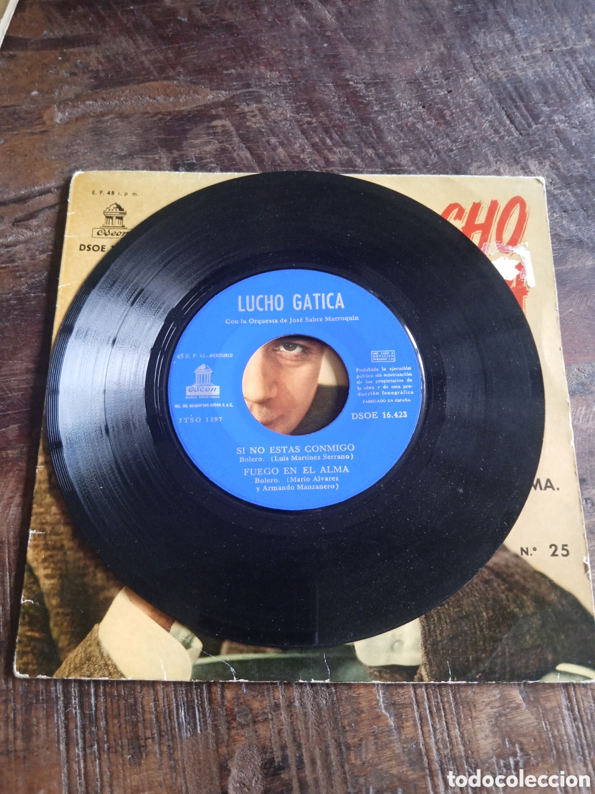 Discos de vinilo: Vinilo Single EP Lucho Gatica 1961 - Foto 2