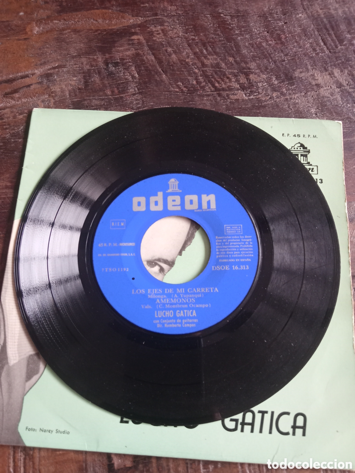 Discos de vinilo: Vinilo Single EP Lucho Gatica 1959 - Foto 3