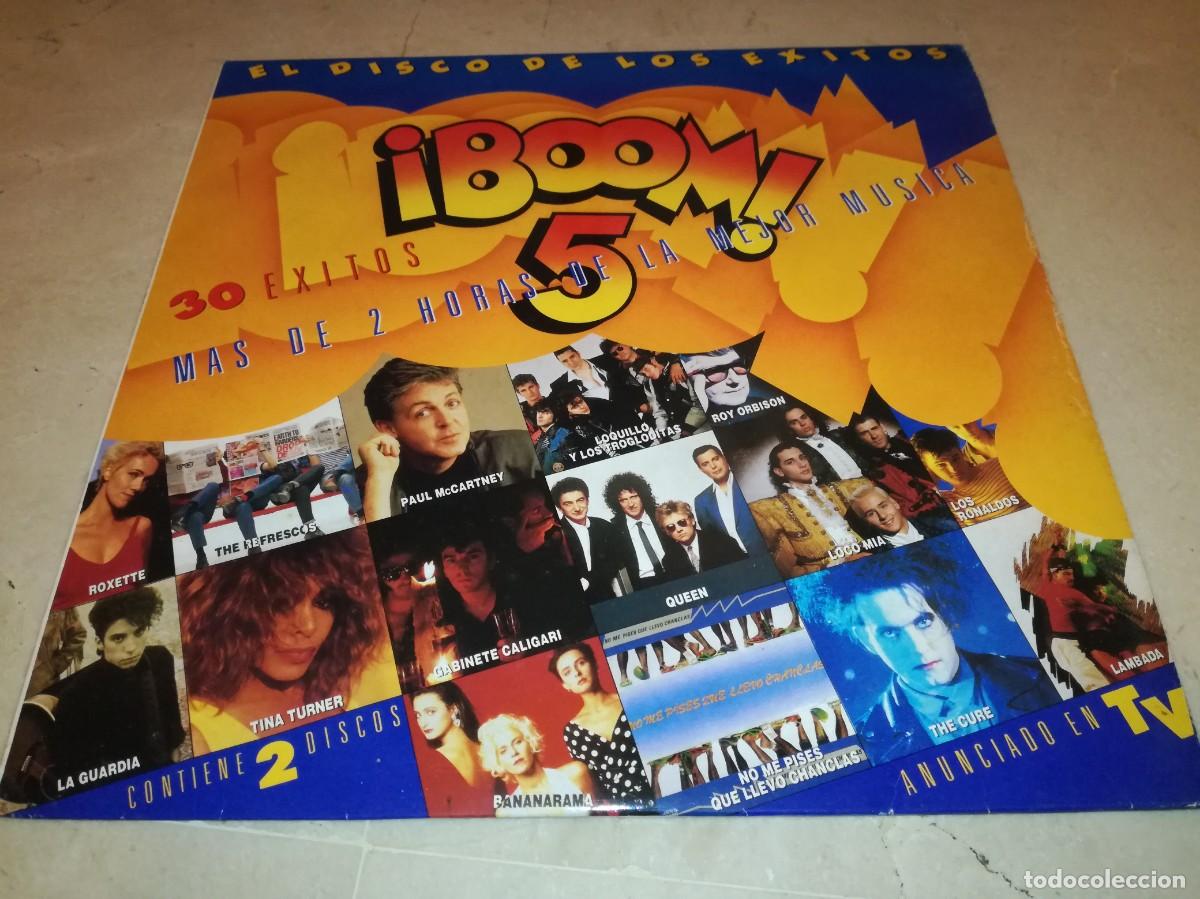 Discos de vinilo: BOOM 5-EL DISCO DE LOS EXITOS-30 EXITOS-DOBLE LP-ORIGINAL 1989-THE CURE, QUEEN, DEPECHE MODE, PAUL M