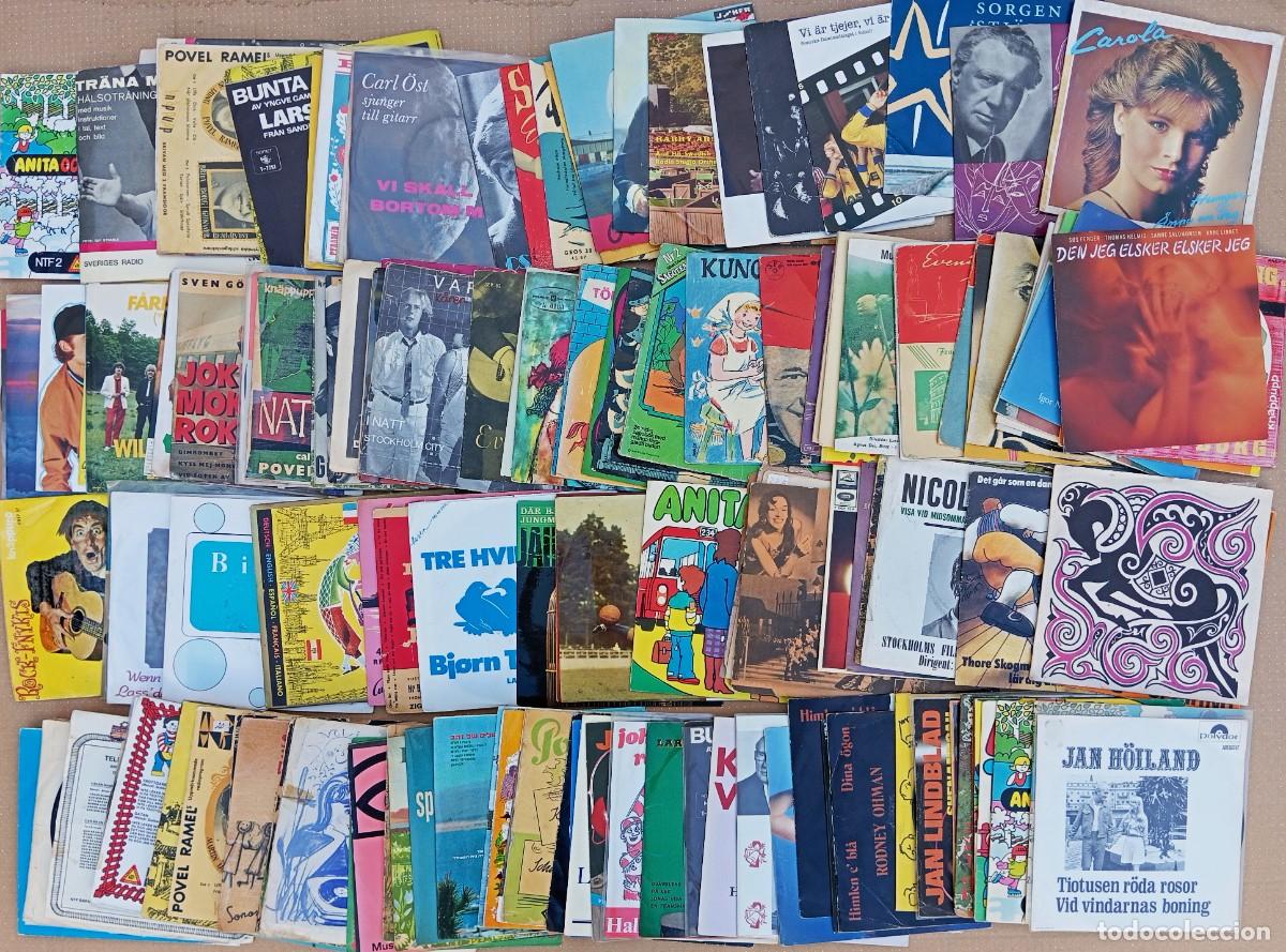 Discos de vinilo: Lote de 135 discos singles/EPs SUECOS + 20 repetidos