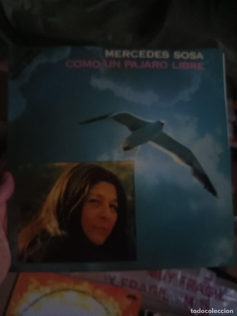 Discos de vinilo: LP MERCEDES SOSA,( como un p&aacute;jaro libre)
