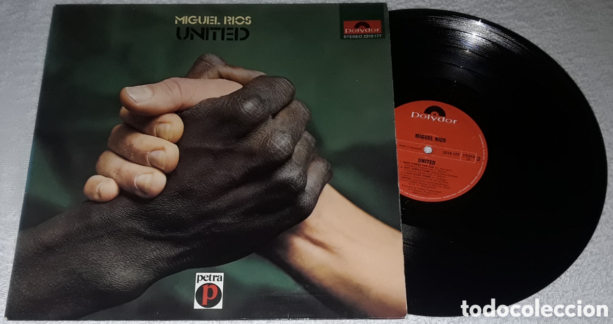 Discos de vinilo: LP - MIGUEL R&Iacute;OS - UNITED - 1&deg; EDICI&Oacute;N MADE IN GERMANY