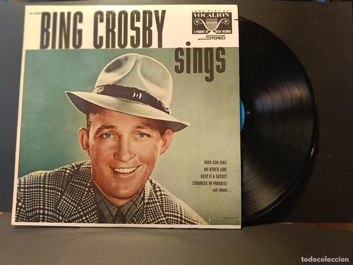 Discos de vinilo: BING CROSBY SINGS LP USA 1973 PEPETO TOP