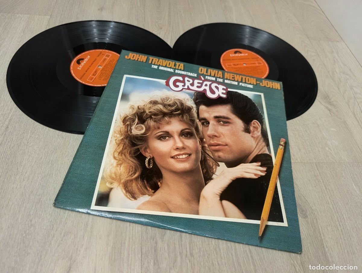 Vinyl-Schallplatten: GREASE - BANDA SONORA..( olivia newton john & john travolta ).. 2 LP &acute;S EDICION ESPECIAL POLYDOR