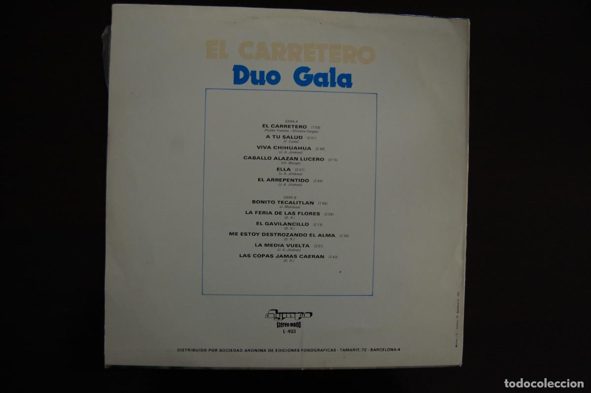 Discos de vinilo: DUO GALA, EL CARRETERO LP - Foto 2