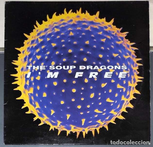 Discos de vinilo: The Soup Dragons - I'm Free - 12&rdquo; Single, Big Life ref. RTV 9T. Ed. UK 1990.