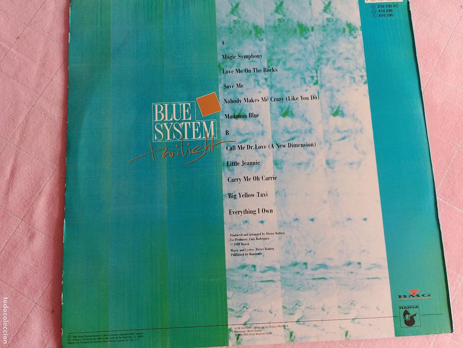 Discos de vinilo: Blue System &ndash; Twilight, 1989,Synth-pop ed espa&ntilde;ola - Foto 2