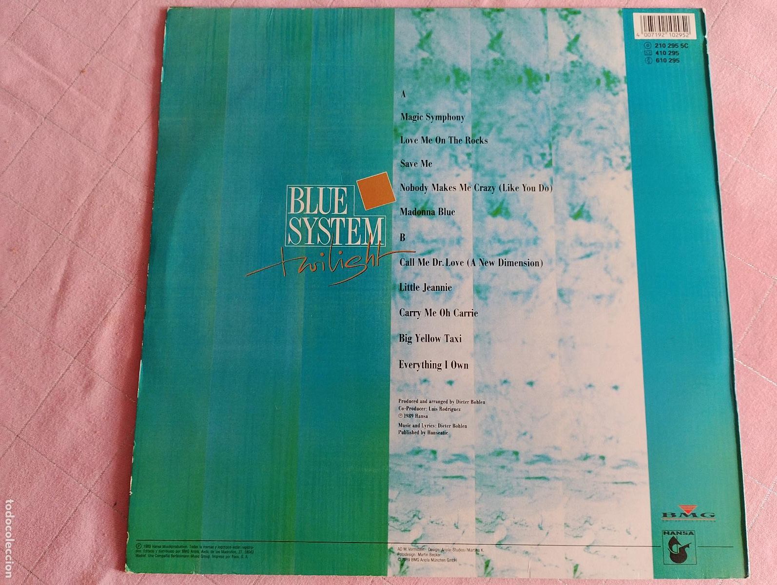 Discos de vinilo: Blue System &ndash; Twilight, 1989,Synth-pop ed espa&ntilde;ola - Foto 3