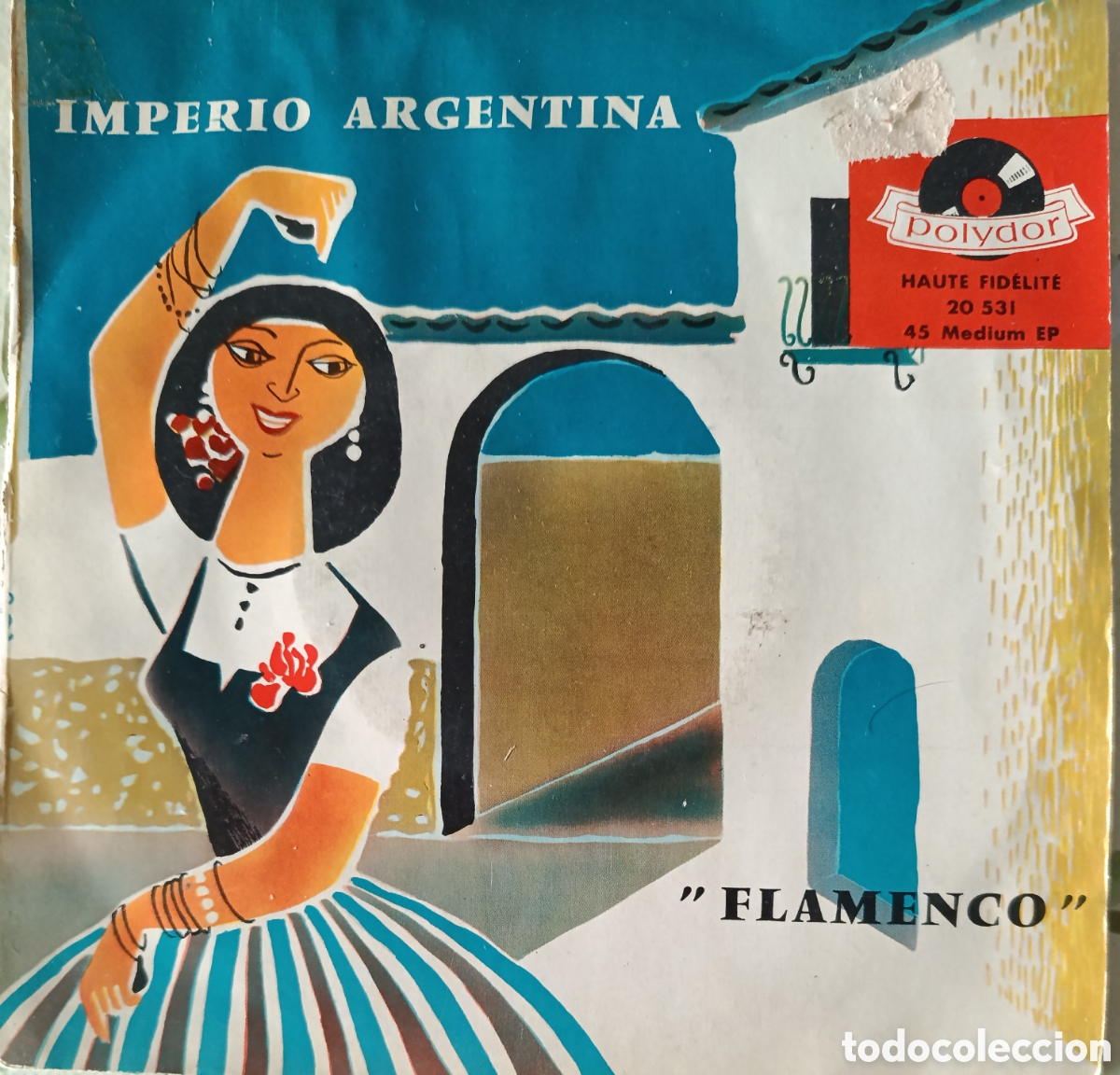 Discos de vinilo: Imperio Argentina Ep sello Polydor editado en Francia del film Carmen la de Triana.