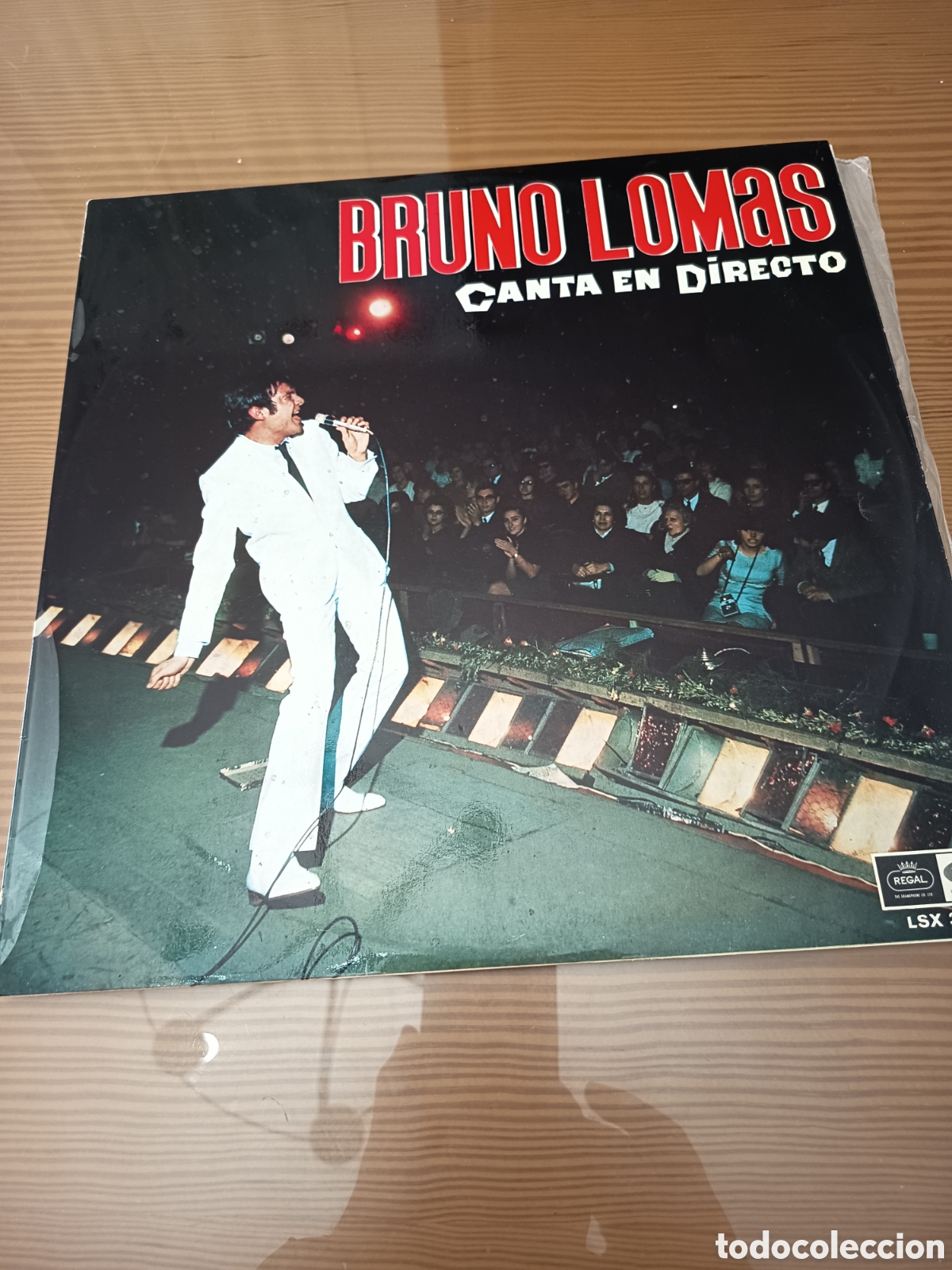 Discos de vinilo: Disco vinilo LP de Bruno Lomas &rdquo; Canta En Directo &rdquo; como nuevo