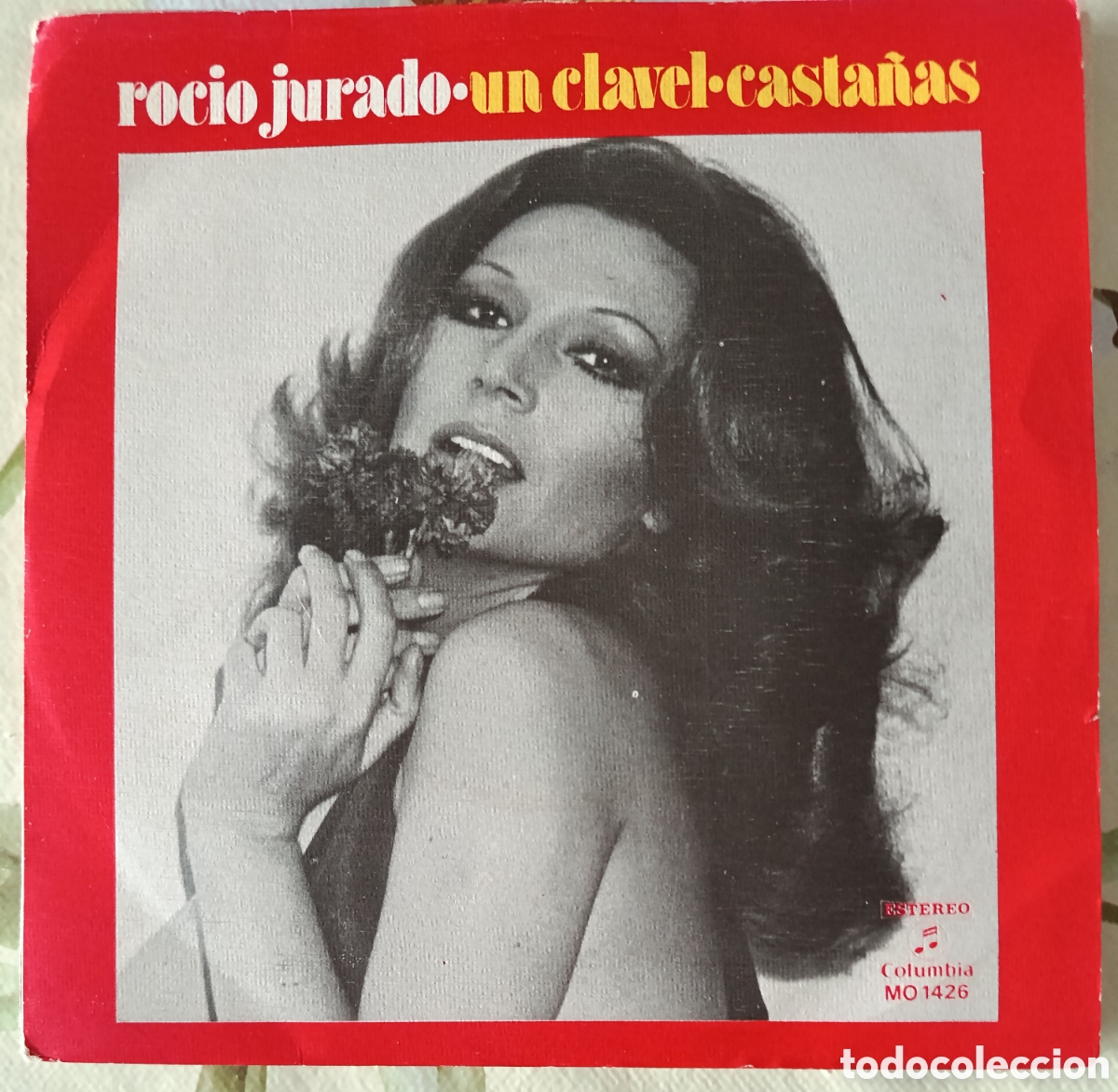Discos de vinil: Roc&iacute;o Jurado single sello Columbia editado en Espa&ntilde;a a&ntilde;o 1972.