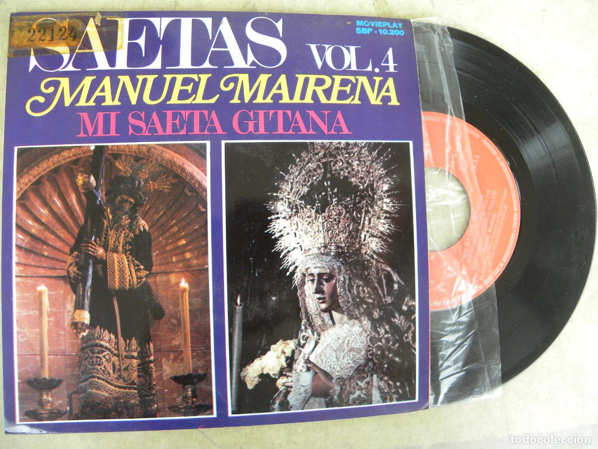Discos de vinilo: MANUEL MAIRENA, MI SAETA GITANA VOL.4 -EP 1971