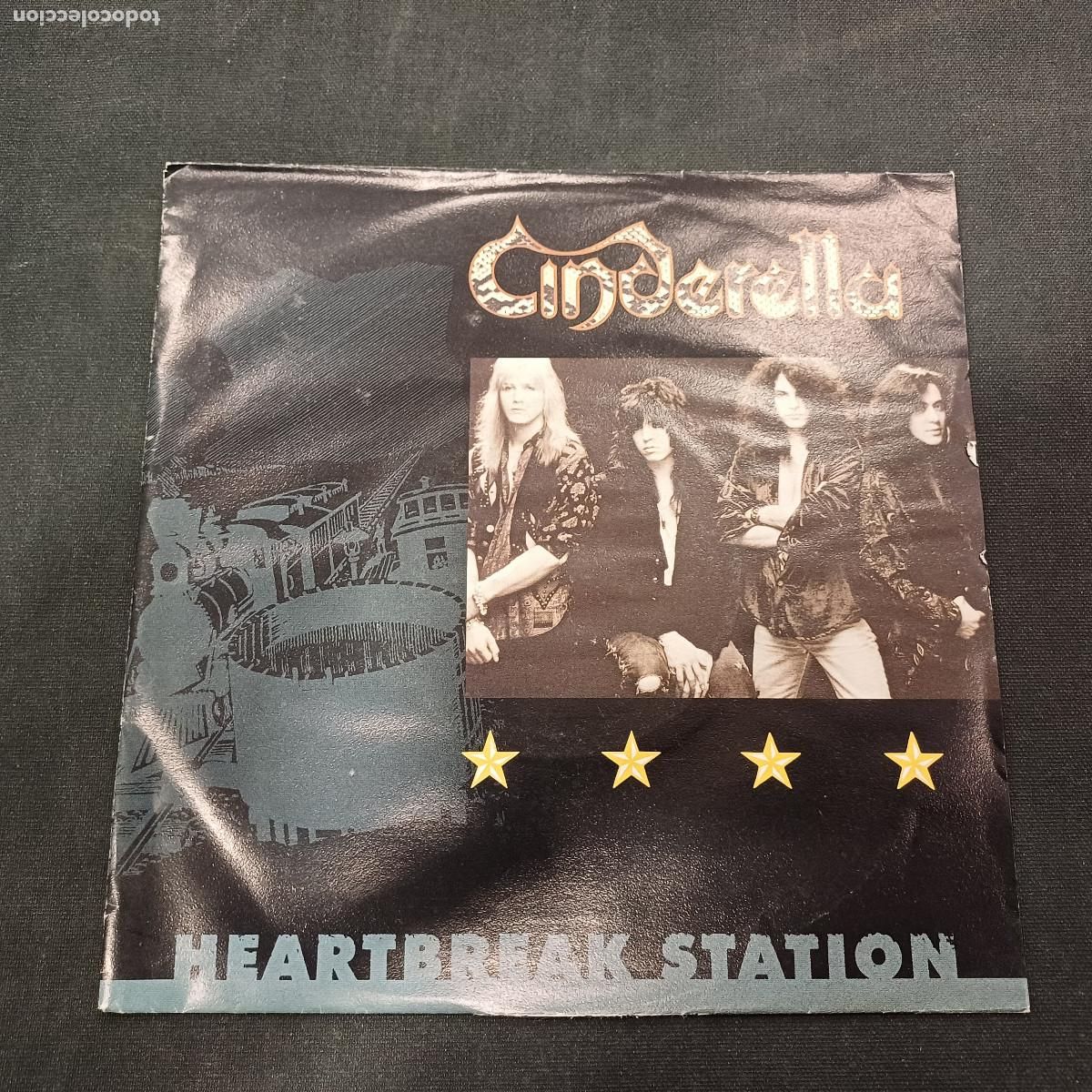 Discos de vinilo: CINDERELLA/HEARTBREAK STATION/SINGLE METAL.