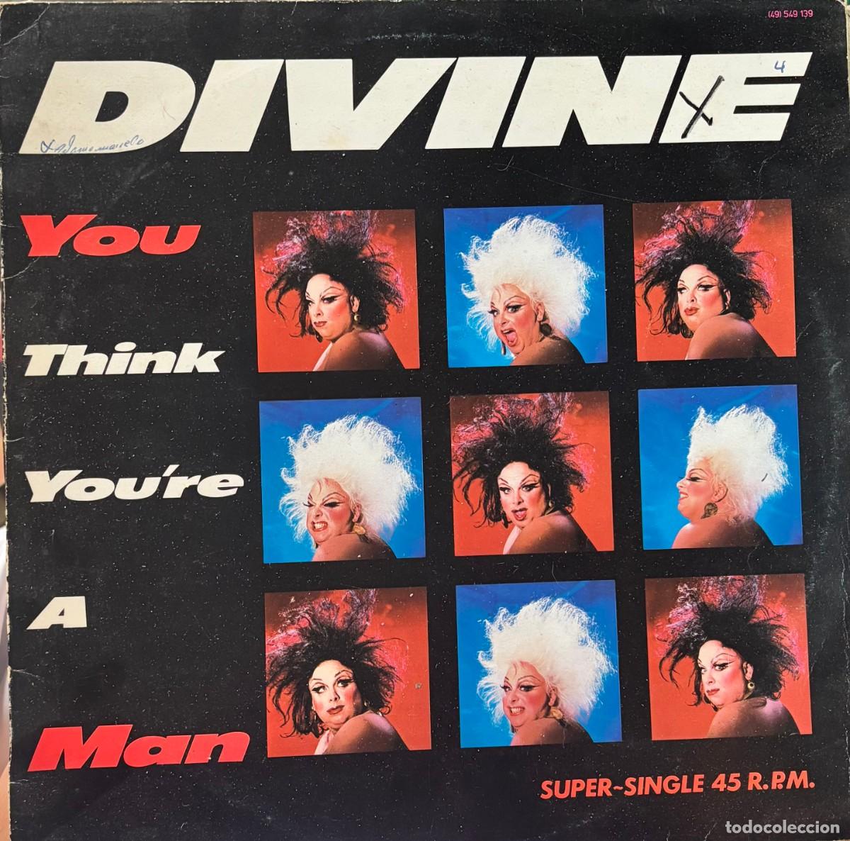 Discos de vinilo: LP MAXI SINGLE DIVINE-YOU THINK YOU'RE A MAN. LP-SEXT-1340