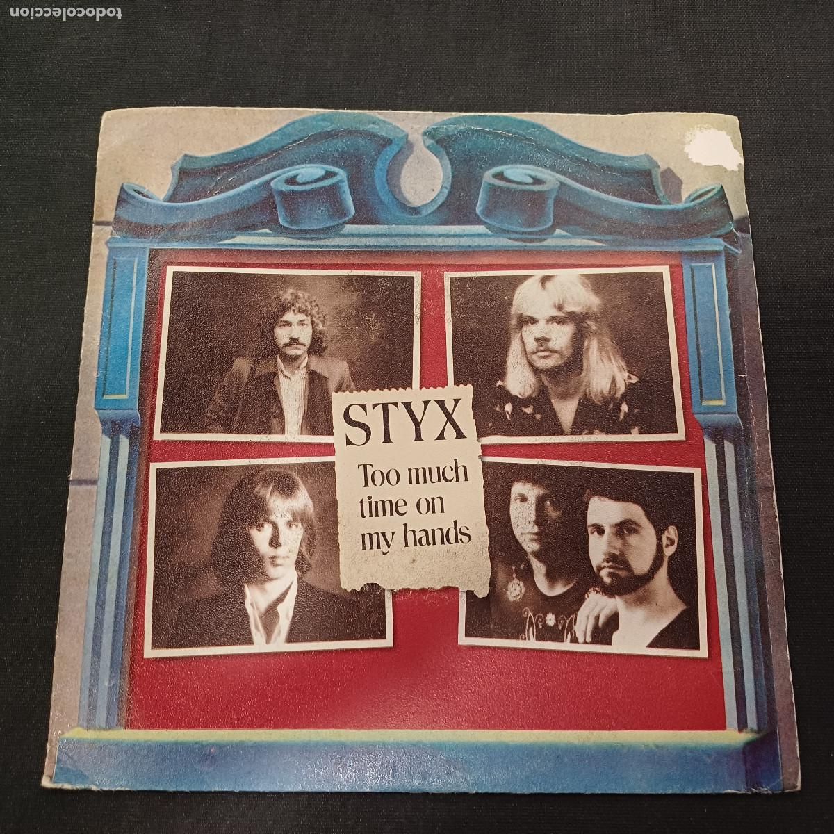 Discos de vinilo: STYX/TOO MUCH TIME ON MY HANDS/SINGLE. - Foto 1