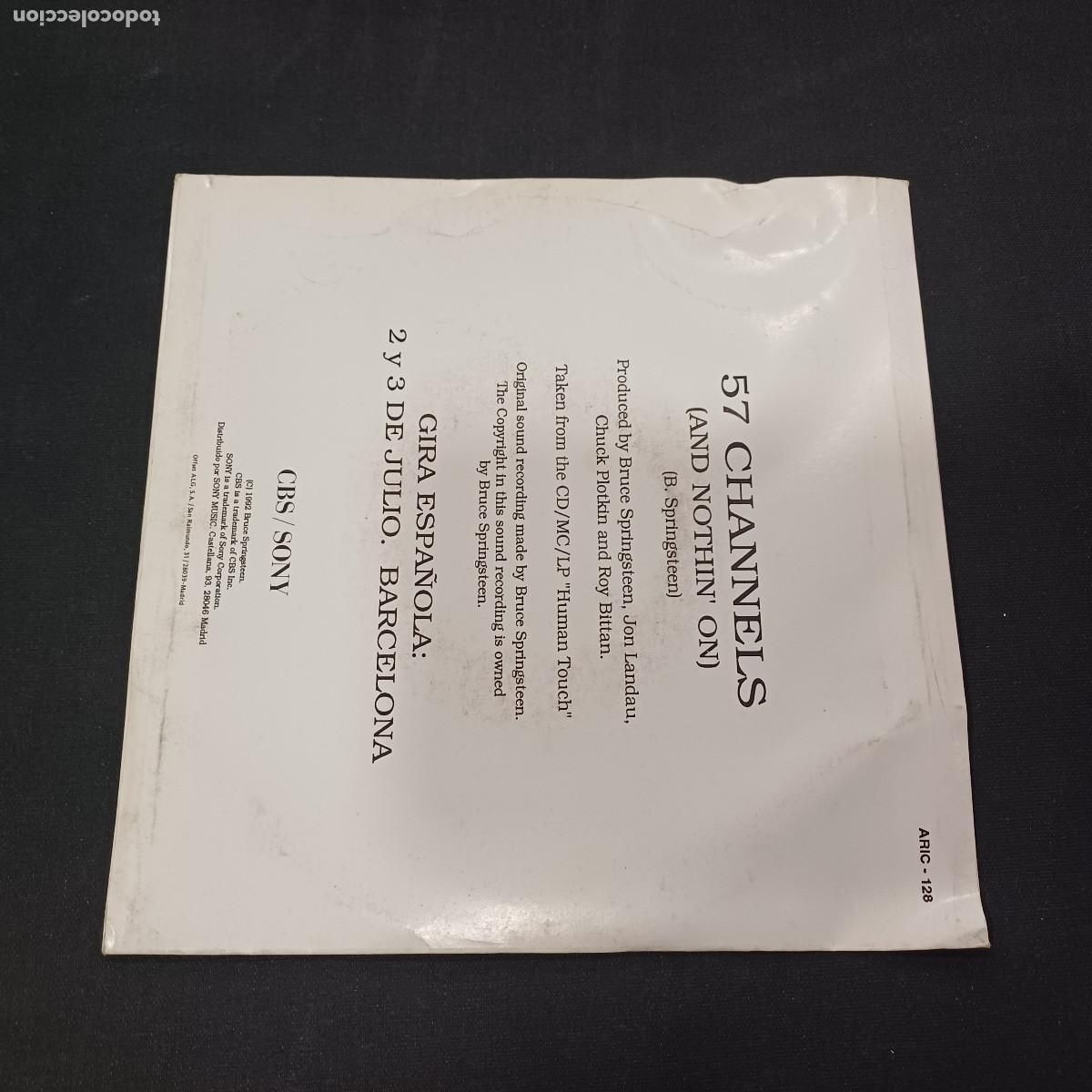 Discos de vinilo: BRUCE SPRINGSTEEN/57 CHANNELS/SINGLE PROMOCIONAL. - Foto 3
