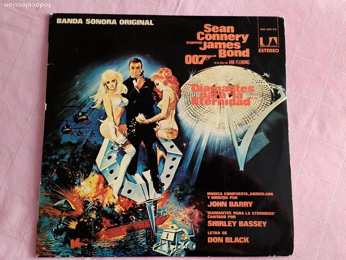 Discos de vinilo: John Barry &ndash; Diamantes Para La Eternidad (Banda Sonora Original), 1972 ed espa&ntilde;ola