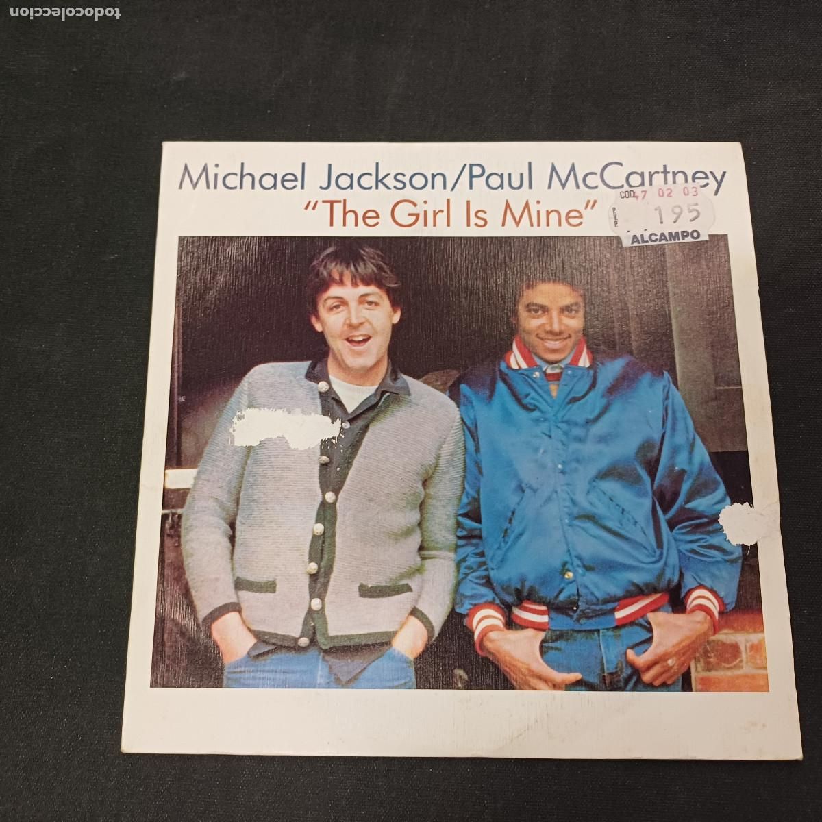 Discos de vinilo: MICHAEL JACKSON/PAUL McCARTNEY/THE GIRL IS MINE/SINGLE.