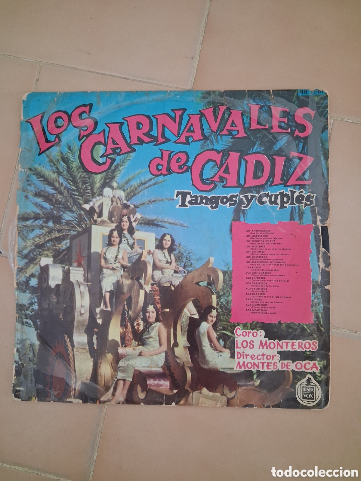 Dischi in vinile: LP VINILO CARNAVAL CADIZ LOS CARNAVALES DE CADIZ - TANGOS Y CUPLES