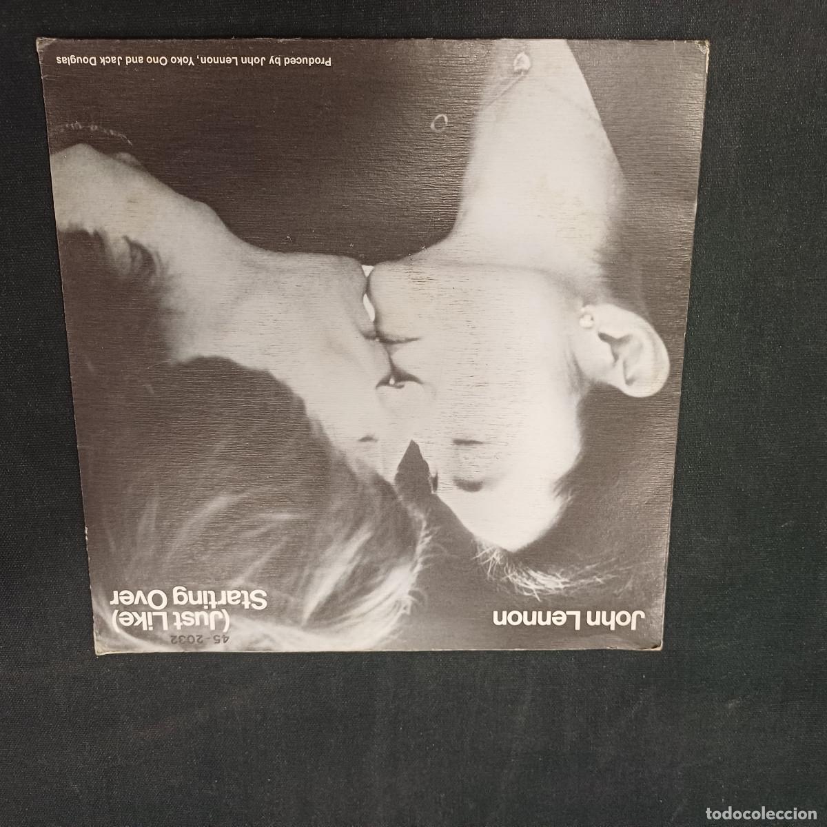 Discos de vinilo: JOHN LENNON/JUST LIKE/SINGLE.