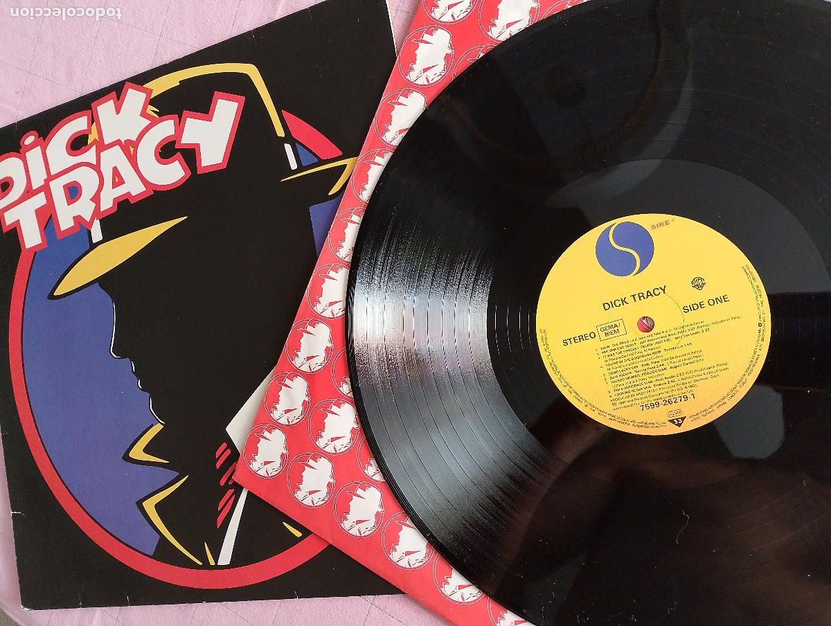 Discos de vinilo: Dick Tracy, 1990, banda sonora - Foto 2